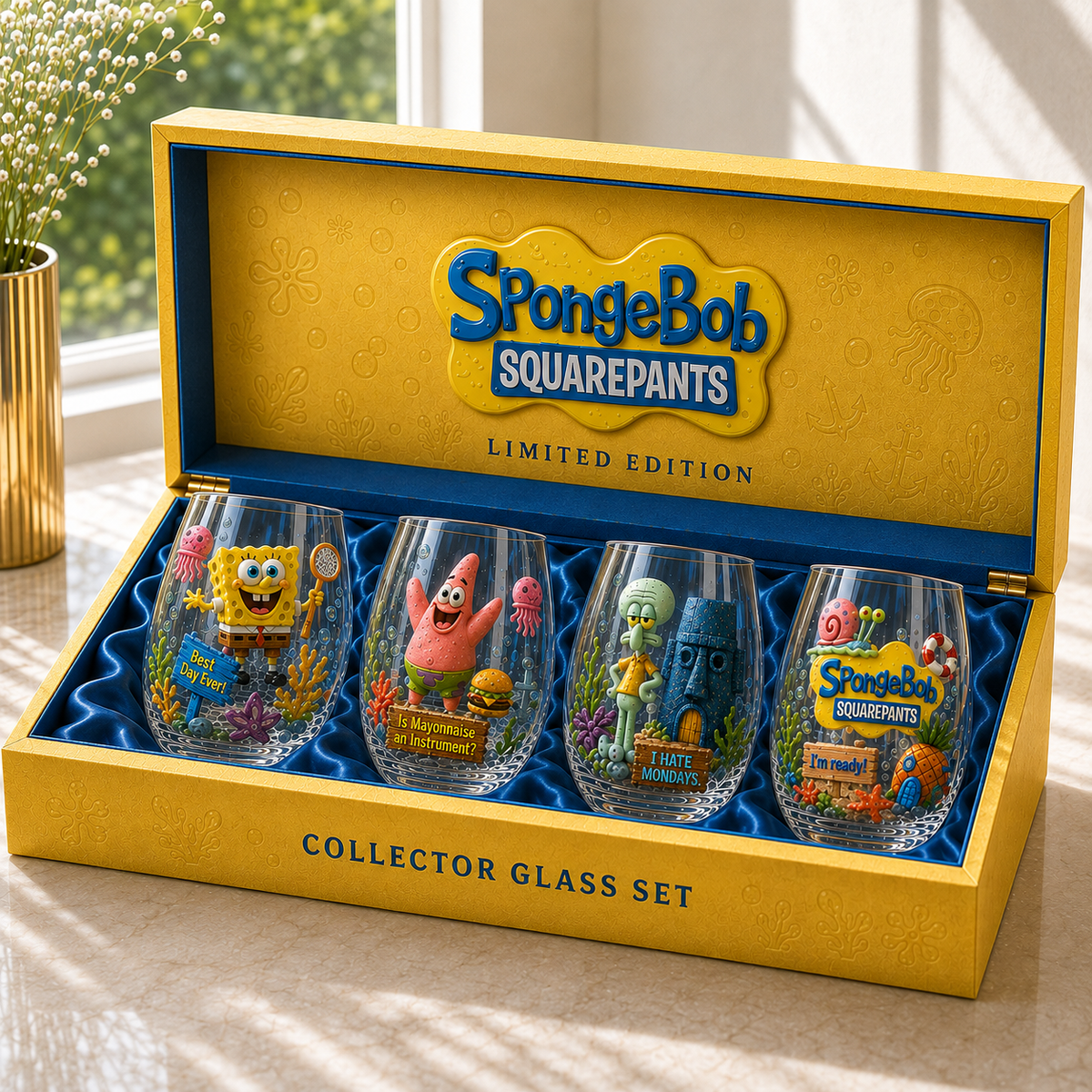 Premium SBSP Stemless Wine Glass Set TTTT